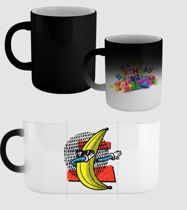 Banană DAB model negru pe tricou
