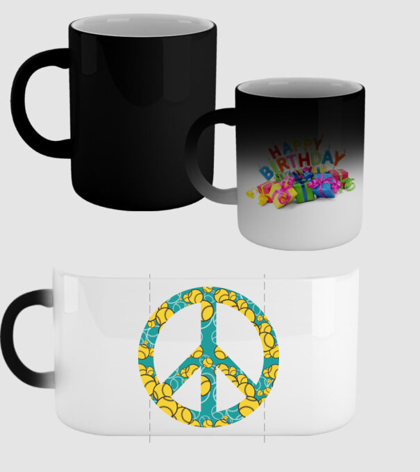 Simbol Baseball Peace model negru pe tricou