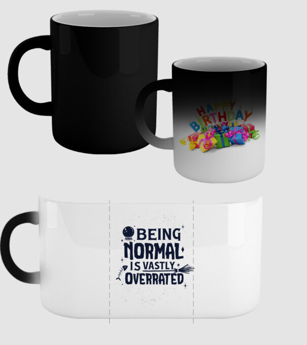 Being Normal is Vastly Overrated model negru pe tricou