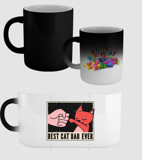 Best Cat Dad Ever - Cel mai bun stăpân de pisică model negru pe tricou