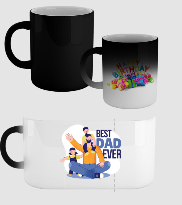 Best Dad ever - Cel mai bun tată model negru pe tricou