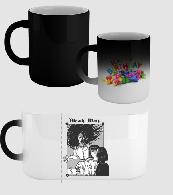 Bloody Mary model negru pe tricou