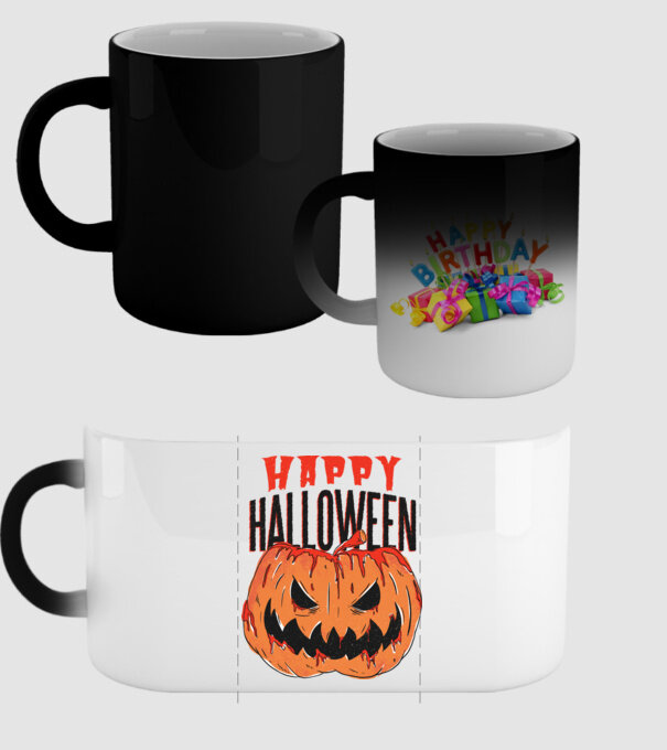 Happy Halloween Pumpkin model negru pe tricou