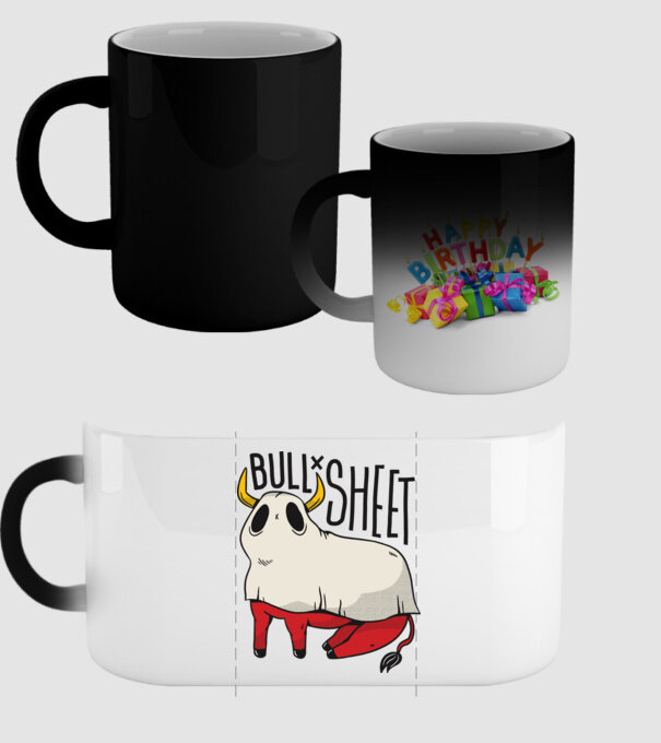 Bull sheet model negru pe tricou