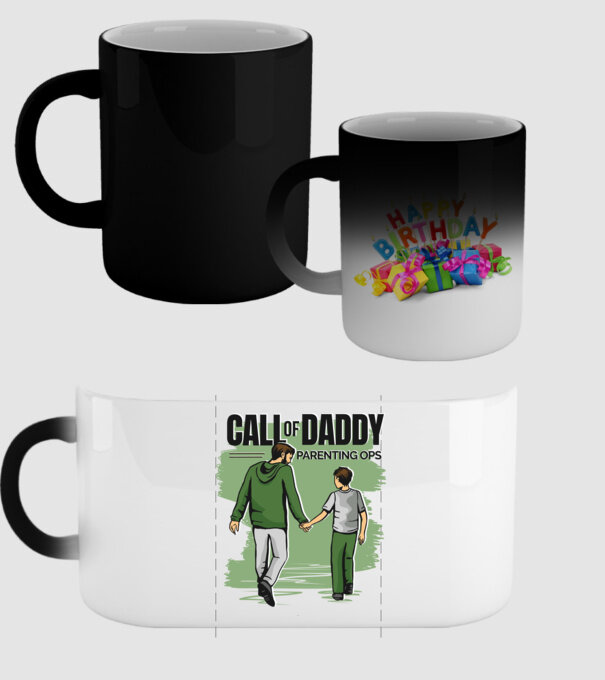 Call of Daddy - Pentru tata model negru pe tricou