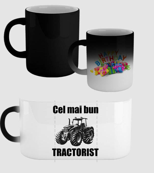 Cel mai bun tractorist model negru pe tricou