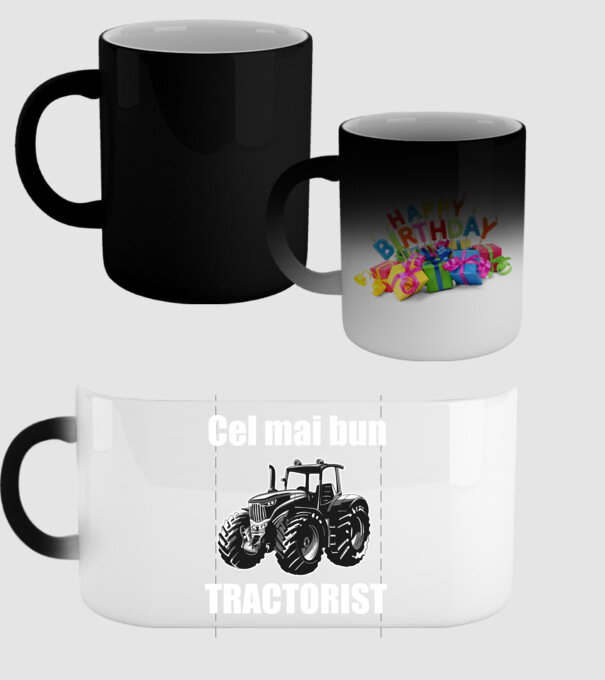 Cel mai bun tractorist model negru pe tricou