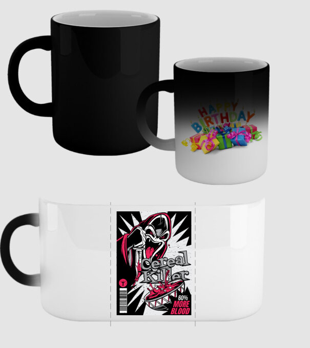 Cereal Killer model negru pe tricou