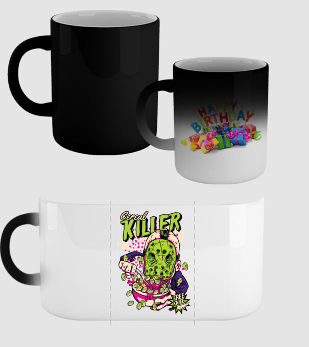 Cereal Killer model negru pe tricou