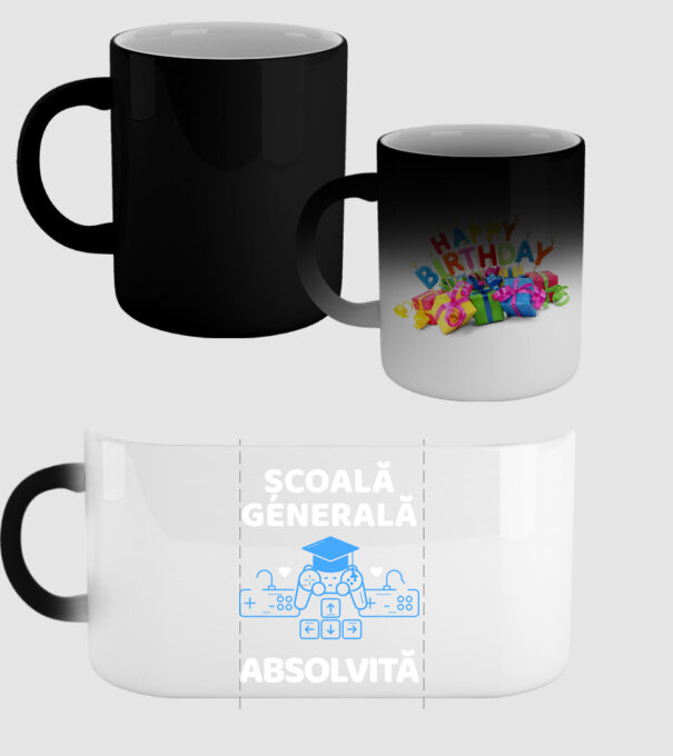 Școală generală absolvită model negru pe tricou