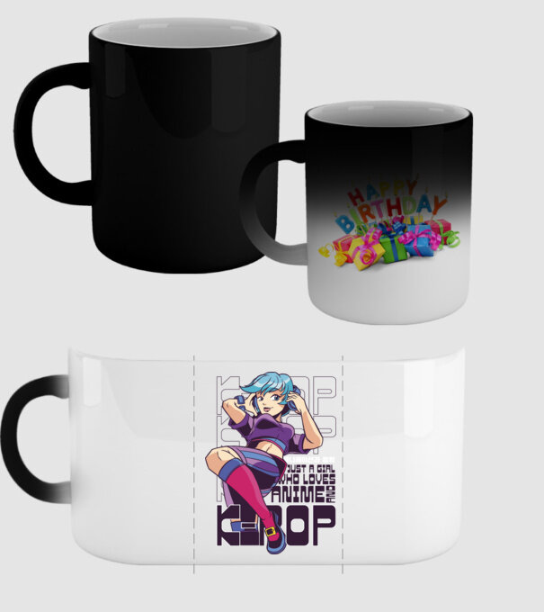 Doar o fată căreia îi place Anime și K-Pop model negru pe tricou