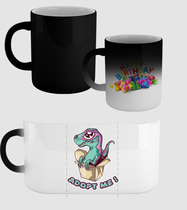 Raptor drăguț model negru pe tricou