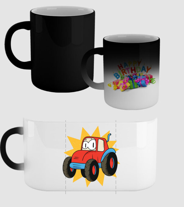 Tractor drăguț pentru copii model negru pe tricou