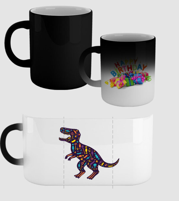 Dino bomboane model negru pe tricou