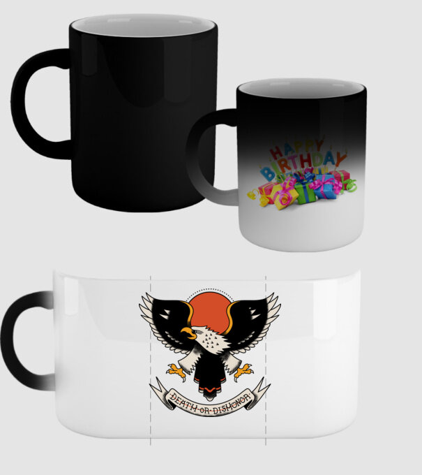 Eagle Tatuaj model negru pe tricou