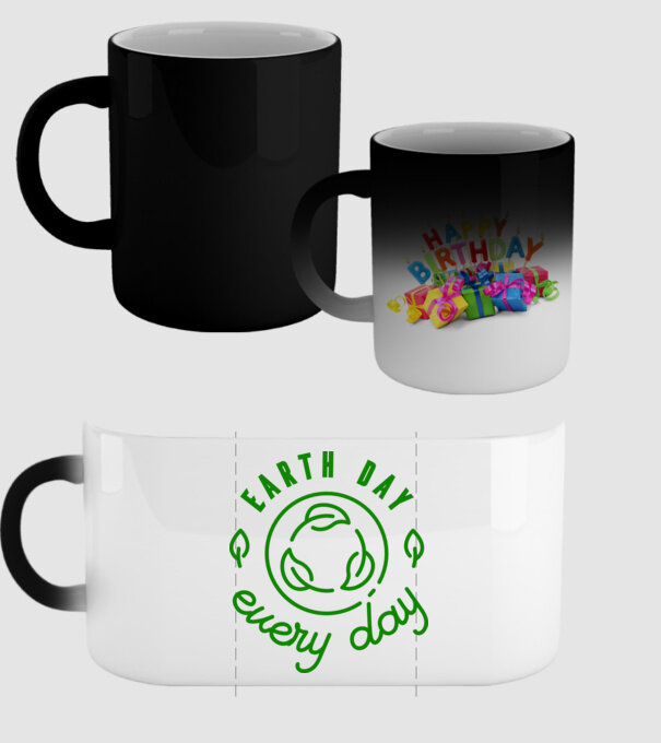 Earth Day Every Day - Ziua Pământului model negru pe tricou