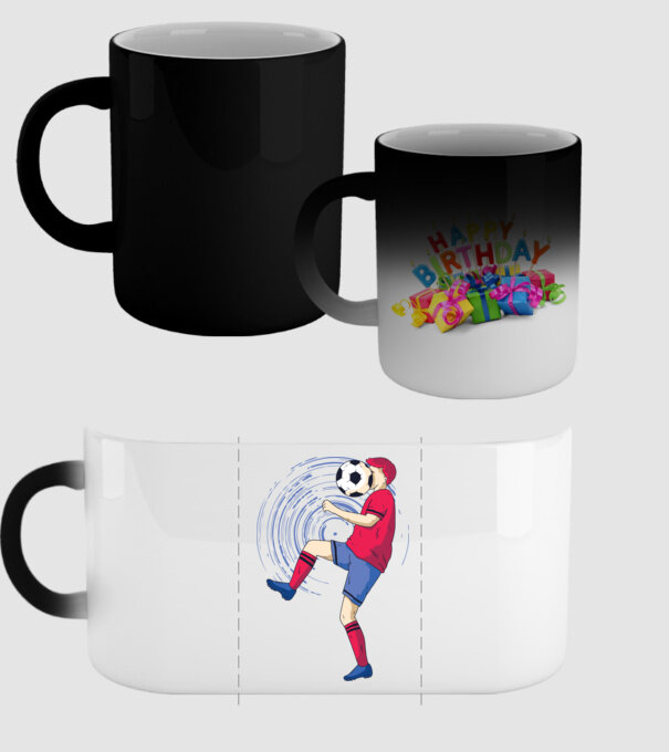 Fotbalist model negru pe tricou