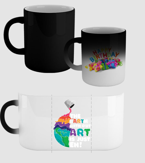 Pământ Artă model negru pe tricou