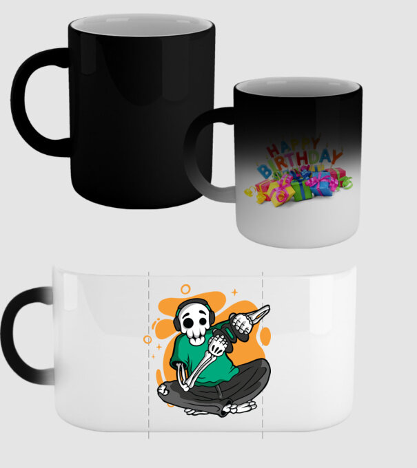 Schelet Gamer model negru pe tricou