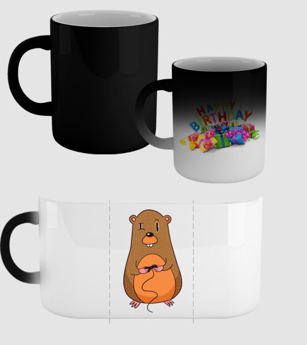 Hamster Gamer model negru pe tricou