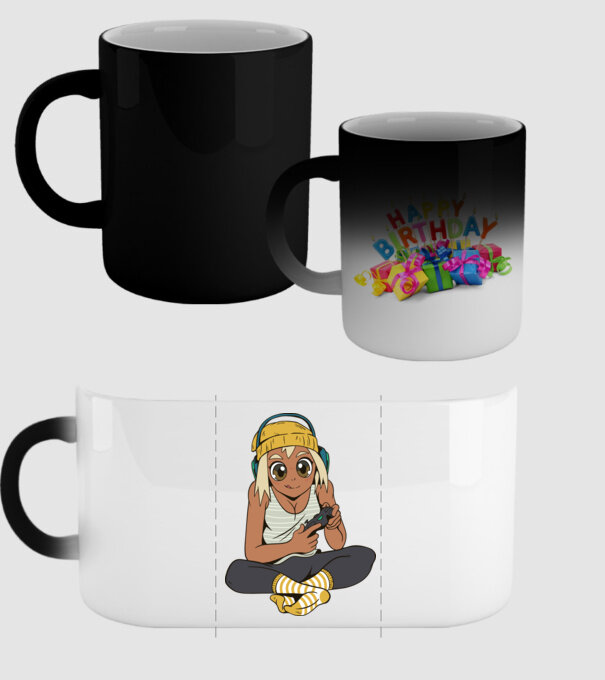 Fată Gamer model negru pe tricou