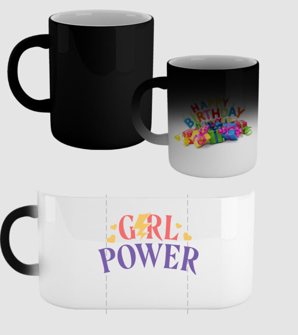 Girl Power Ziua Femeii model negru pe tricou