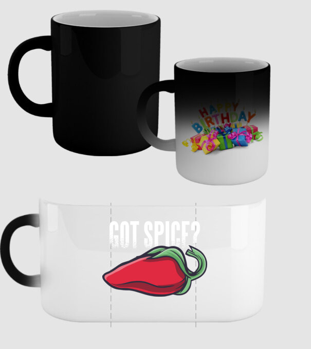 Got Spice ardei model negru pe tricou