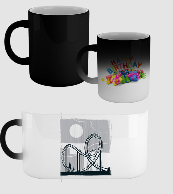 Roller coaster model negru pe tricou