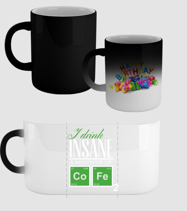 i drink insane amount of coffee model negru pe tricou
