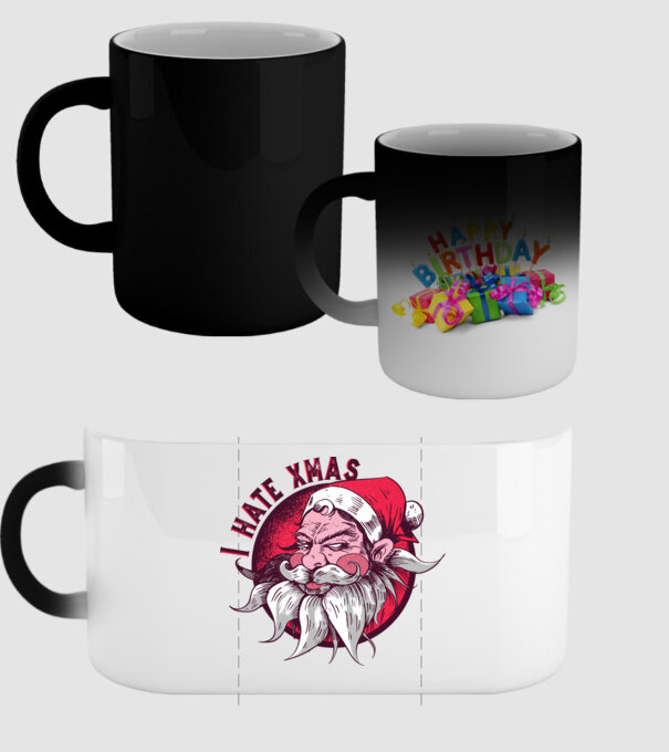 I Hate Xmas model negru pe tricou