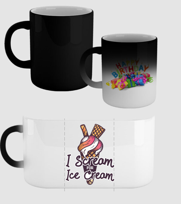 I Scream for Ice Cream model negru pe tricou