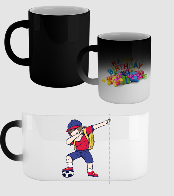 Școlar Fotbalist DAB model negru pe tricou