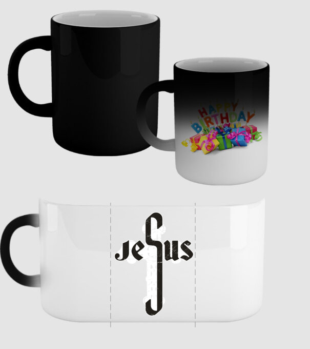 Iisus Cruce model negru pe tricou