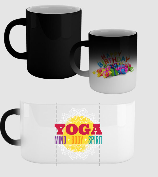 Valori yoga model negru pe tricou