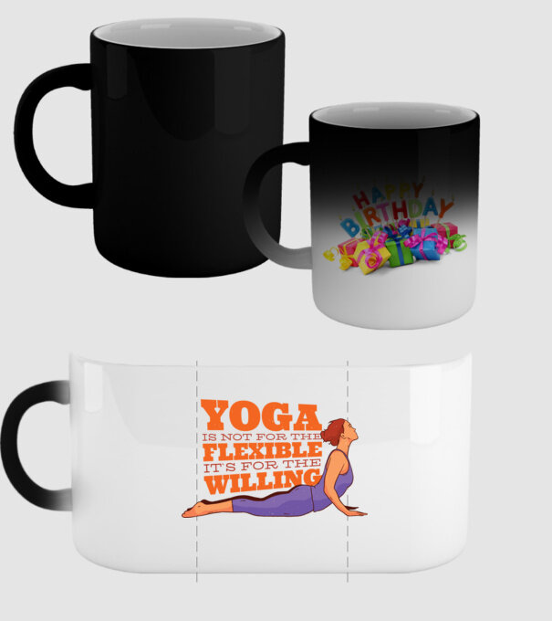 yoga perseverență model negru pe tricou