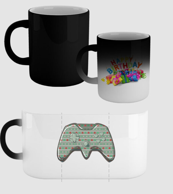 Controler Gamer Crăciun model negru pe tricou
