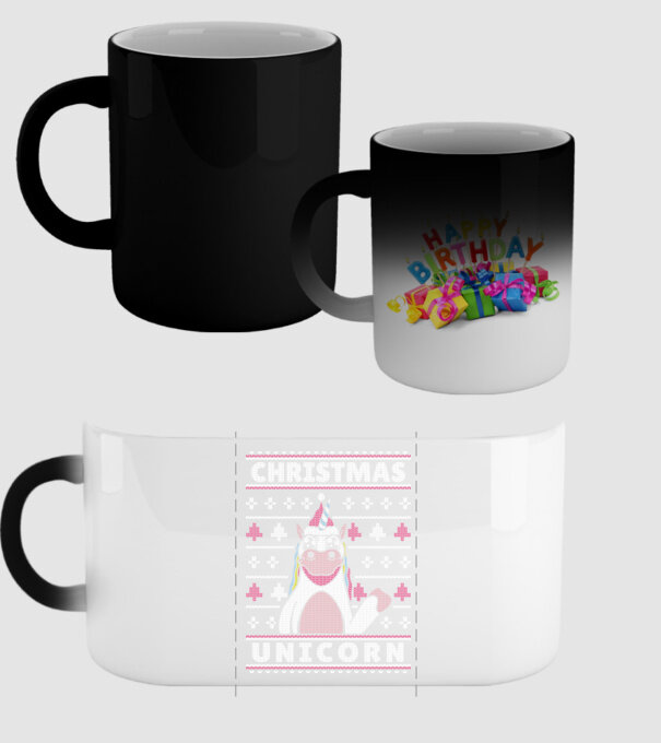 Unicorn de Crăciun pulover urât model negru pe tricou