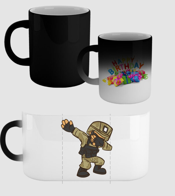 Soldat DAB model negru pe tricou