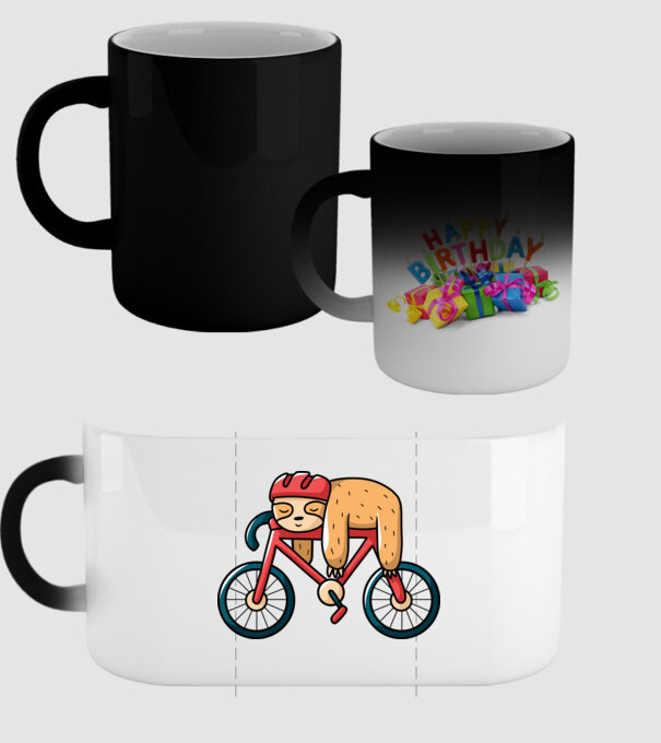 Leneș pe bicicletă model negru pe tricou