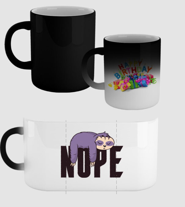 Leneș Nope model negru pe tricou