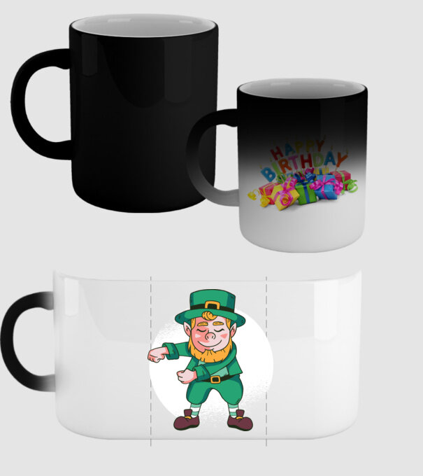 Leprechaun Floss - St. Patrick DAB dans model negru pe tricou