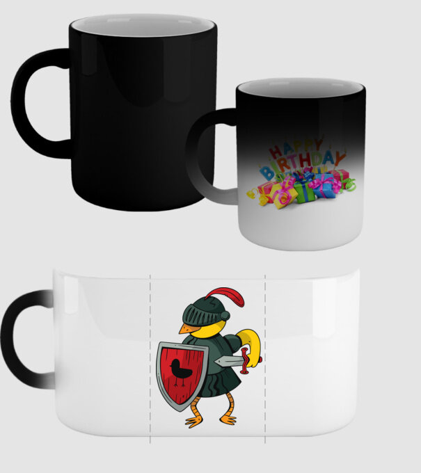 Cavaler Pasăre model negru pe tricou