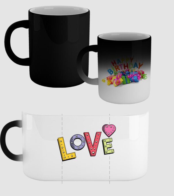 'Inscripție Love pentru Valentine''s Day' model negru pe tricou