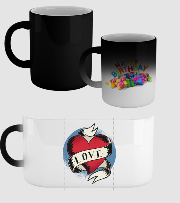 'Love Tatuaj pentru Valentine''s Day' model negru pe tricou