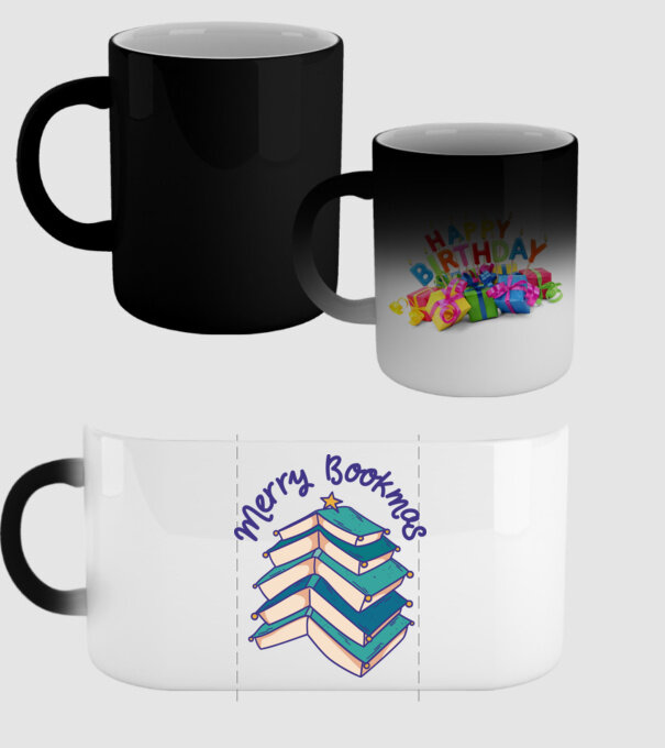 Merry Bookmas Crăciun cu cărți model negru pe tricou