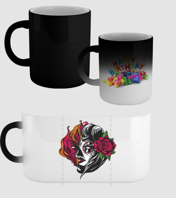 Fată Mexicană Demon model negru pe tricou