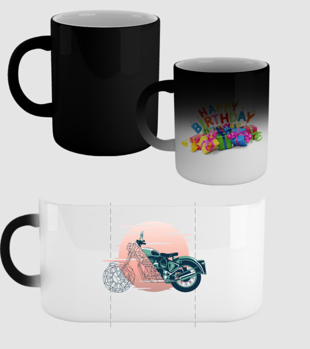 Motocicletă model negru pe tricou