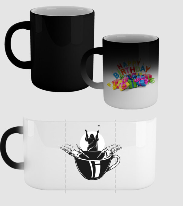 Moise cafea model negru pe tricou