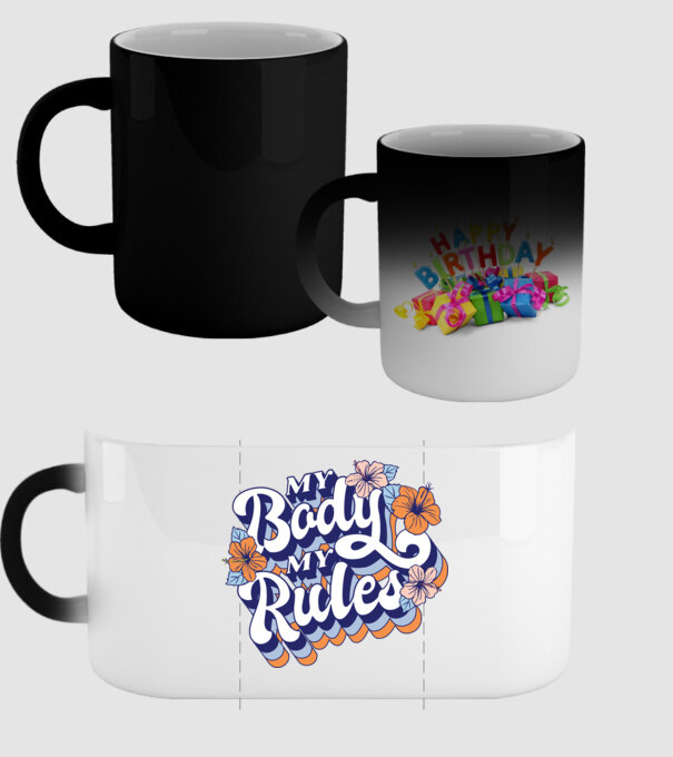 My Body My Rules model negru pe tricou