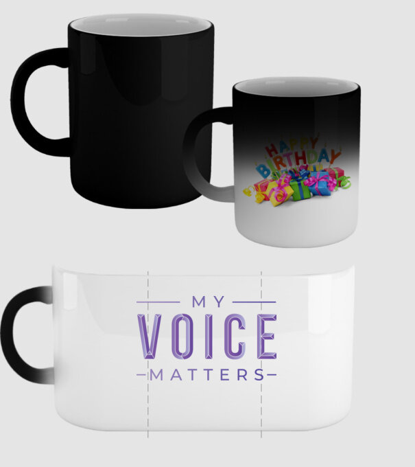 My Voice Matters de Ziua Femeii model negru pe tricou
